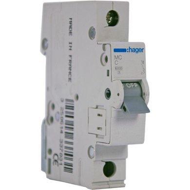 Автоматичний вимикач HAGER MC150A 1-полюс, 50A, C, 6kA