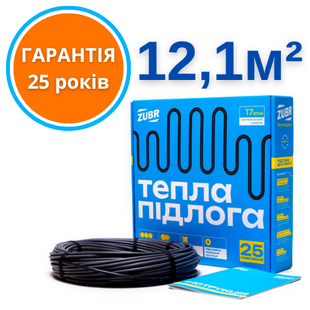 Нагревательный кабель для теплого пола ZUBR DC CABLE 1670