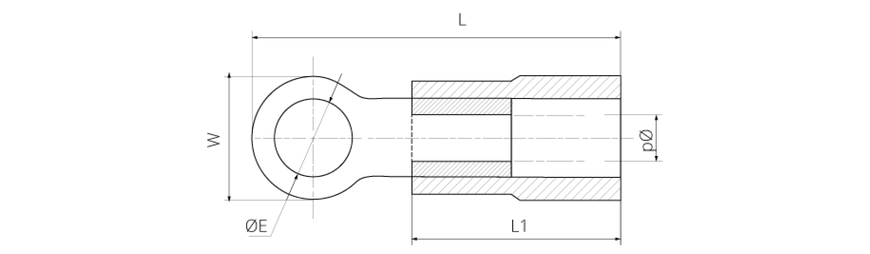 Наконечник кольцевой с изоляцией RV 2-10 (1,5-2,5/10) (100 шт) TAKEL
